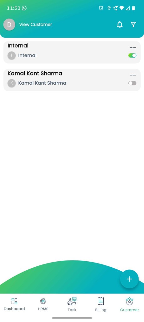 TimeERP View Customer